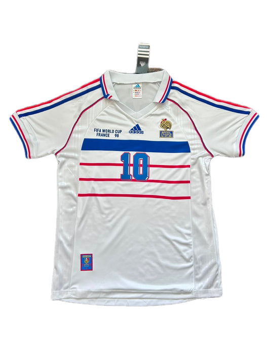 France World Cup 1998 Zidane nr. 10 Away